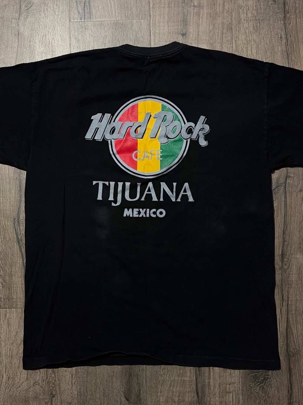 Hard Rock Cafe Tijuana Mexico Graphic T-Shirt Black Large